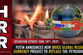 WIE AMERIKA ENDET: Putin kündigt ein neues BRICS-Reservewährungsprojekt an, um den Petrodollar zu ERSETZEN